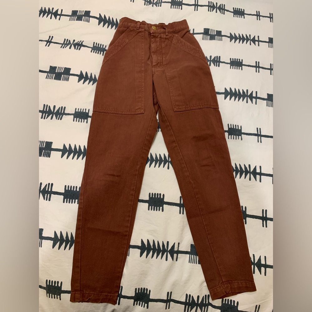 Big Bud Press - Pencil Pants. Espresso Brown. Size XXS.